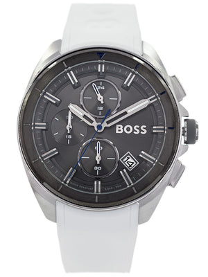 Buy Shop Hugo Boss Volane Grey Dial White SIlicone Strap Watch for Men - 1513948 USA Online
