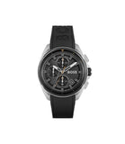 Hugo Boss Volane Grey Dial Black Silicone Strap Watch for Men - 1513953