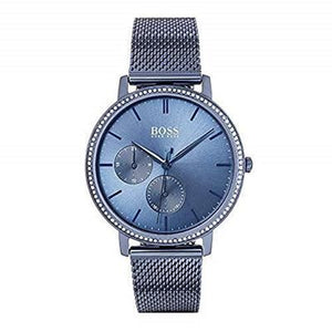 Buy Shop Hugo Boss Infinity Blue Dial Blue Mesh Bracelet Watch for Women - 1502518 USA Online