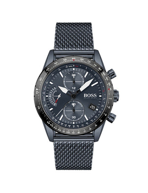 Buy Shop Hugo Boss Pilot Edition Blue Dial Blue Mesh Bracelet Watch for Men - 1513887 USA Online