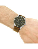 Buy Shop Hugo Boss Time One Black Dial Brown Leather Strap Watch for Men - 1513448 USA Online