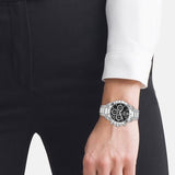 Hugo Boss Novia Black Dial Silver Steel Strap Watch for Women - 1502614