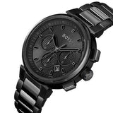Buy Shop Hugo Boss One Chronograph Black Dial Black Steel Strap Watch For Men - 1514001 USA Online