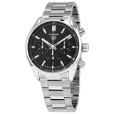 Buy Shop Tag Heuer Carrera Chronograph Black Dial Silver Steel Strap Watch for Men - CBN2010.BA0642 USA Online