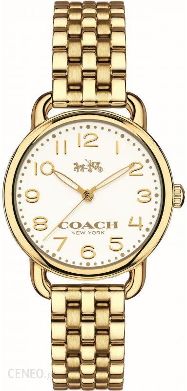 Buy Shop Coach Delancey Classic White Dial Gold Steel Strap Watch for Women - 14502261 USA Online