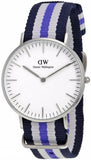 Buy Shop Daniel Wellington Classic Trinity White Dial Three Tone Nylon Strap Watch For Women - 0609DW USA Online
