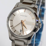 Buy Shop Gucci G Timeless Silver Dial Silver Steel Strap Watch For Women - YA126523 USA Online
