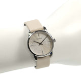 Buy Shop Calvin Klein City White Dial White Leather Strap Watch for Women - K2G231XH USA Online