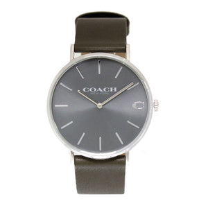 Buy Shop Coach Charles Grey Dial Brown Leather Strap Watch for Men - 14602153 USA Online