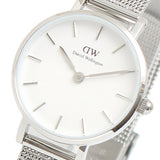 Buy Shop Daniel Wellington Classic Petite Sterling White Dial Silver Mesh Bracelet Watch for Women - DW00100442 USA Online
