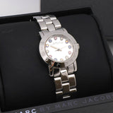 Buy Shop Marc Jacobs Amy White Dial Silver Steel Strap Watch for Women - MBM3217 USA Online