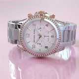 Buy Shop Michael Kors Blair Chronograph Silver Dial Silver Steel Strap Watch for Women - MK5459 USA Online