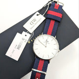 Buy Shop Daniel Wellington Classic Oxford White Dial Two Tone NATO Strap Watch For Women - DW00100046 USA Online