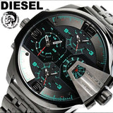 Buy Shop Diesel Uber Chief Black Dial Grey Stainless Steel Strap Watch For Men - DZ7372 USA Online