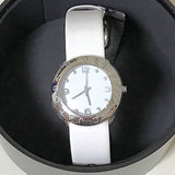 Buy Shop Marc Jacobs Amy White Dial White Leather Strap Watch for Women - MBM1136 USA Online