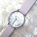 Buy Shop Coach Perry White Dial Pink Leather Strap Watch for Women - 14503118 USA Online