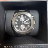 Buy Shop Marc Jacobs Larry Chronograph Black Dial Silver Steel Strap Watch for Men - MBM5050 USA Online
