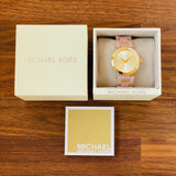 Buy Shop Michael Kors Delray Rose Gold Dial Pink Steel Strap Watch for Women - MK4316 USA Online