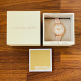 Buy Shop Michael Kors Cinthia Mother of Pearl Dial Pink Leather Strap Watch for Women - MK2663 USA Online