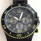 Buy Shop Marc Jacobs Rock Chronograph Black Dial Black Steel Strap Watch for Men - MBM5026 USA Online