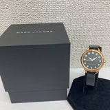 Buy Shop Marc Jacobs Betty Mother of Pearl Black Dial Black Leather Strap Watch for Women - MJ1513 USA Online