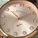 Buy Shop Marc Jacobs Baker Rose Gold Dial Grey Leather Strap Watch for Women - MBM1400 USA Online