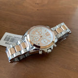 Buy Shop Michael Kors Bradshaw Chronograph White Dial Two Tone Steel Strap Watch For Women - MK7258 USA Online