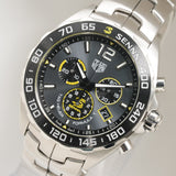 Tag Heuer Formula 1 Ayrton Senna Special Edition Grey Dial Silver Steel Strap Watch for Men - CAZ101AF.BA0637