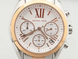Buy Shop Michael Kors Bradshaw Chronograph White Dial Two Tone Steel Strap Watch For Women - MK7258 USA Online