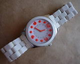 Buy Shop Marc Jacobs Pelly White Dial White Silicone Strap Watch for Women - MBM2588 USA Online