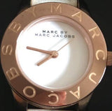 Marc Jacobs Blade Mini White Dial White Leather Strap Watch for Women - MBM1207