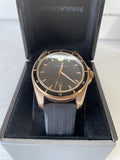 Buy Shop Emporio Armani Sport Quartz Black Dial Black Rubber Strap Watch For Men - AR11101 USA Online