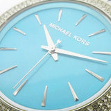 Buy Shop Michael Kors Darci Mother of Pearl Blue Dial Silver Steel Strap Watch for Women - MK3515 USA Online