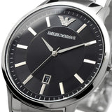 Emporio Armani Sportivo Black Dial Silver Stainless Steel Watch For Men - AR2457