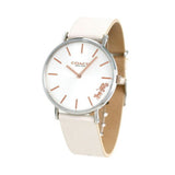 Buy Shop Coach Perry White Dial White Leather Strap Watch for Women - 14503117 USA Online