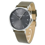 Coach Charles Grey Dial Brown Leather Strap Watch for Men - 14602153