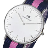 Buy Shop Daniel Wellington Classic Winchester White Dial Two Tone Nylon Strap Watch For Women - DW00100049 USA Online