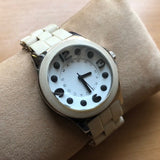 Buy Shop Marc Jacobs Pelly White Dial White Silicone Strap Watch for Women - MBM2503 USA Online