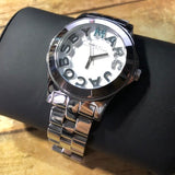 Buy Shop Marc Jacobs Rivera White Dial Silver Steel Strap Watch for Women - MBM3136 USA Online