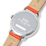 Buy Shop Coach Delancey White Dial Orange Leather Strap Watch for Women - 14502880 USA Online
