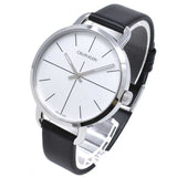 Buy Shop Calvin Klein Evan White Dial Black Leather Strap Watch for Women - K7B231CY USA Online
