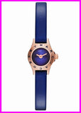 Marc Jacobs Blade Blue Dial Blue Leather Strap Watch for Women - MBM8641