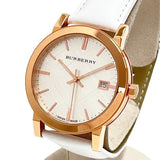 Buy Shop Burberry The City White Dial White Leather Strap Watch for Women - BU9012 USA Online