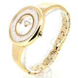 Swarovski Crystalline Bracelet White Dial Gold Steel Strap Watch for Women - 5269253