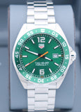Buy Shop Tag Heuer Formula 1 Quartz Green Dial Silver Steel Strap Watch for Men - WAZ1017.BA0842 USA Online