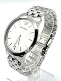 Buy Shop Emporio Armani Classic Quartz Silver Dial Silver Steel Strap Watch For Men - AR1745 USA Online