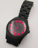 Buy Shop Marc Jacobs Pelly Black Dial Black Silicone Strap Watch for Women - MBM2508 USA Online