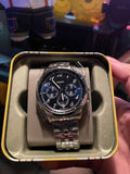 Buy Shop Fossil Neutra Chronograph Blue Dial Silver Steel Strap Watch for Men - FS6025 USA Online