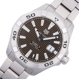Buy Shop Tag Heuer Aquaracer Calibre 5 Automatic Sunray Brown Dial Silver Steel Strap Watch for Men - WAY2018.BA0927 USA Online