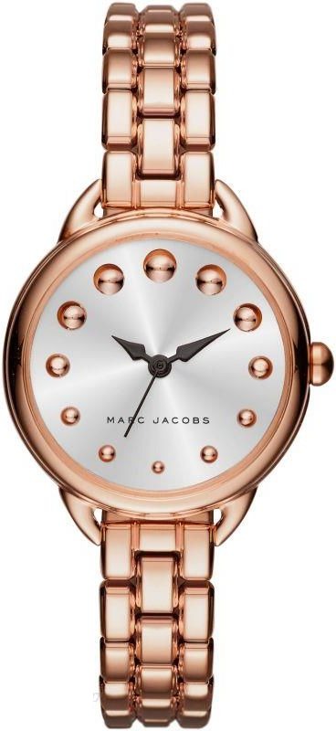 Buy Shop Marc Jacobs Betty White Dial Rose Gold Steel Strap Watch for Women - MJ3496 USA Online